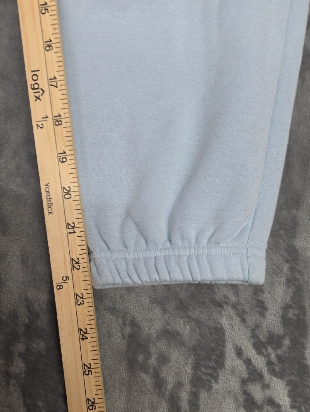 Fabletics Light Blue Joggers with Ombre Script Sz MED - Picture 5 of 7
